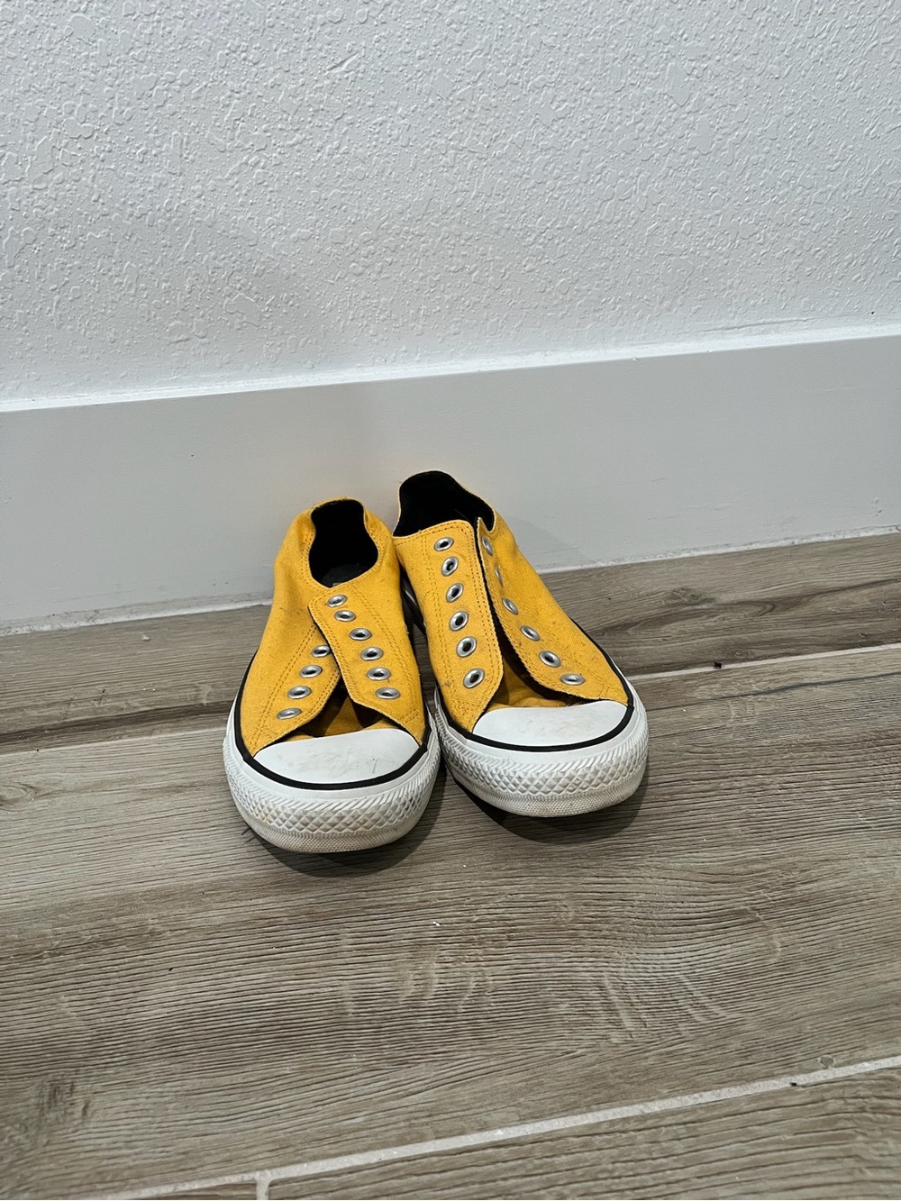 Converse Yellow Canvas Low-Top Slip-On Sneakers - Picture 3 of 4